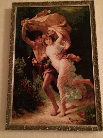 Работа «Двое под дождём»