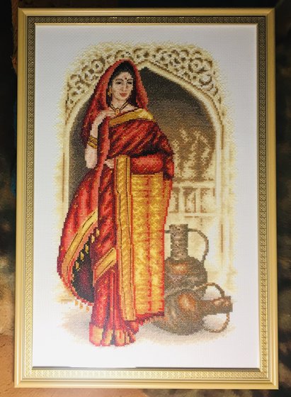 Работа «Индийская красавица»