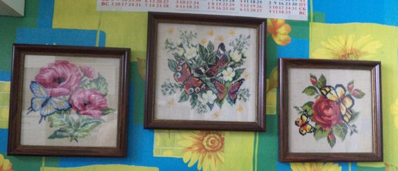 Работа «Бабочки в цветах»