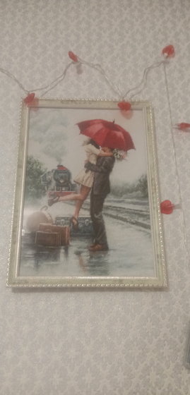 Работа «Влюбленные на вокзале»