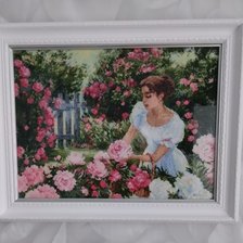 Работа «Девушка в саду.»