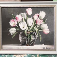 Работа «Букет тюльпанов»