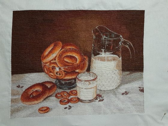 Работа «Натюрморт с баранками»