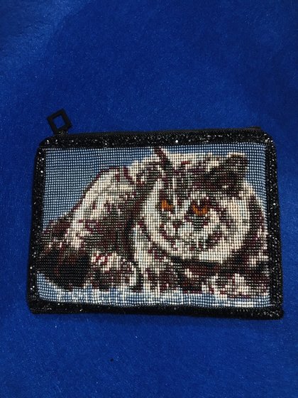 Работа «Косметичка бисером «Британец»»