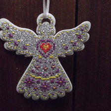 Работа «Серебряный ангел от Жар-птицы»