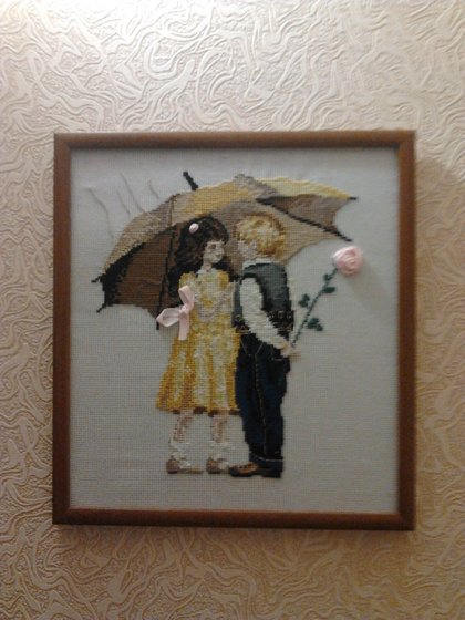 Работа «Под зонтиком»