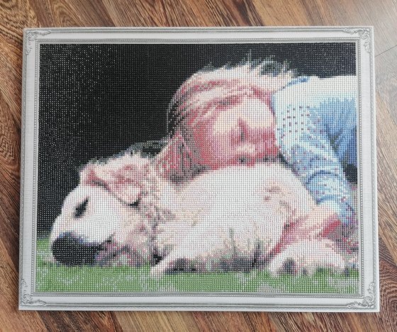 Работа «Работа моей доченьки от фирмы Art Crystal»