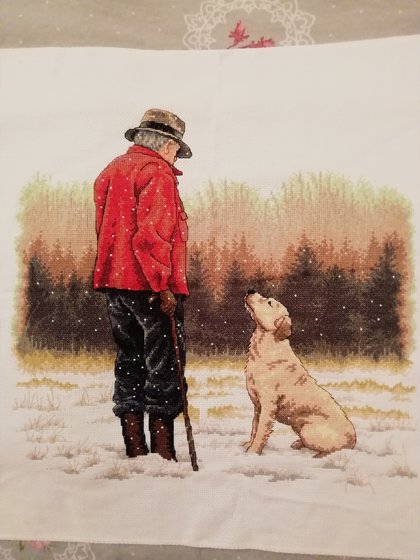 Работа «Старик и его собака»