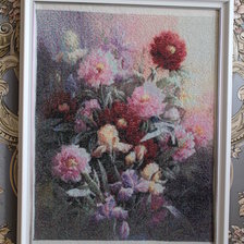 Работа «Цветы и колибри»