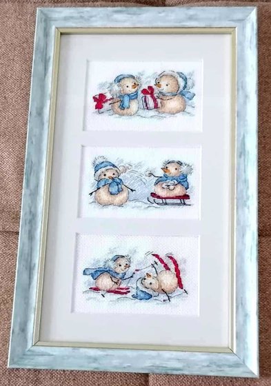 Работа «Озорные снеговики.»