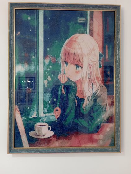 Работа «очень похожа на мою внученьку, размер 50*80 см»