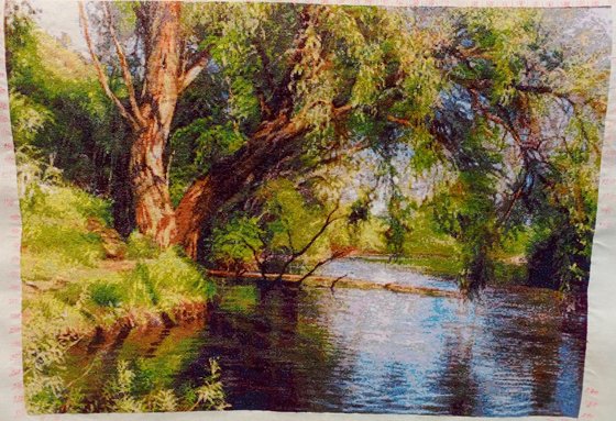 Работа «Ива над рекой»