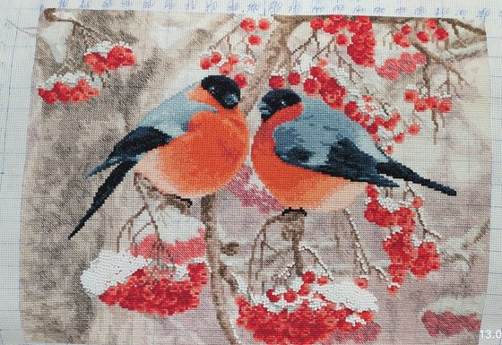 Работа «Снегири»