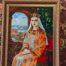 Работа «Княгиня Ольга (вышивка бисером)»