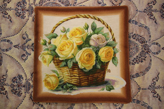 Работа «Букет в корзине»