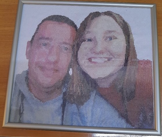 Работа «папа с дочкой»