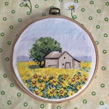 Работа «Поле подсолнухов»