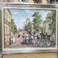 Работа «Тройка лошадей и храм»