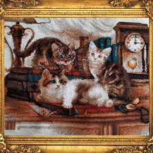 Работа «Натюрморт с котами»