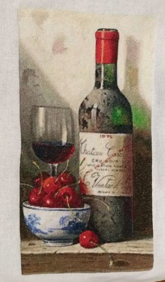 Работа ««Bonny Art 0004-РВ Красное вино и черешня»»