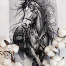 Работа «Ветер в гриве, Катюшкины крестики»