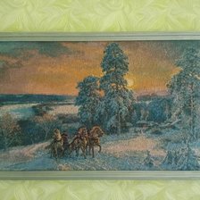 Работа «Зима, сумерки»