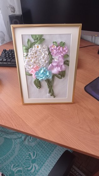 Работа «Букет из гортензий.»