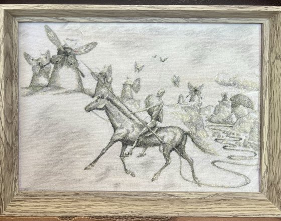 Работа «Vladimir Kush: Don Quijote grafikája»