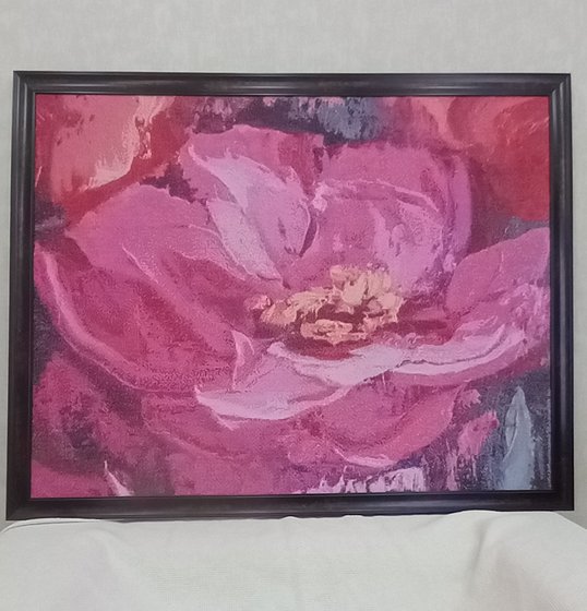 Работа «Розовый цветок»
