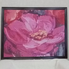 Работа «Розовый цветок»