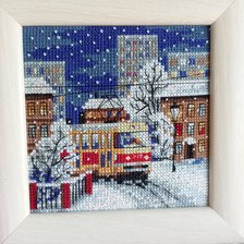 Работа «зимний трамвай от искусницы»