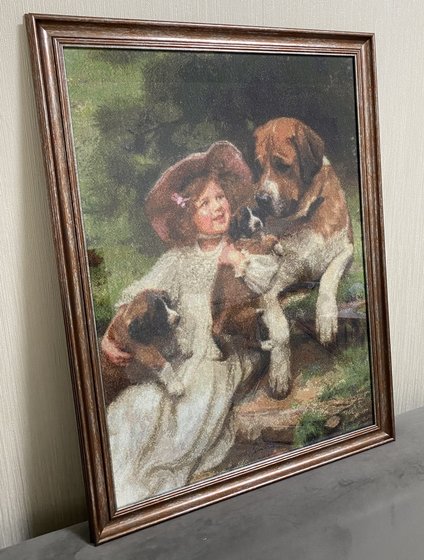 Работа «Девочка с собакой»