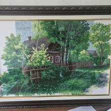 Работа «Деревенский пейзаж»
