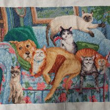 Работа «"На диване"(софе). Золотое руно.По мотивам Джой Кэмпбелл»