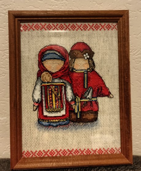 Работа «Славянский оберег "Крупеничка и богач".»