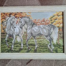 Работа «Вышивка «Чудесные мгновения "Осеннее утро"»»