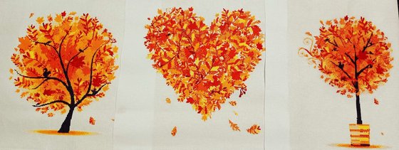 Работа «Оранжевый листопад»
