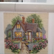 Работа «Домик в розах»
