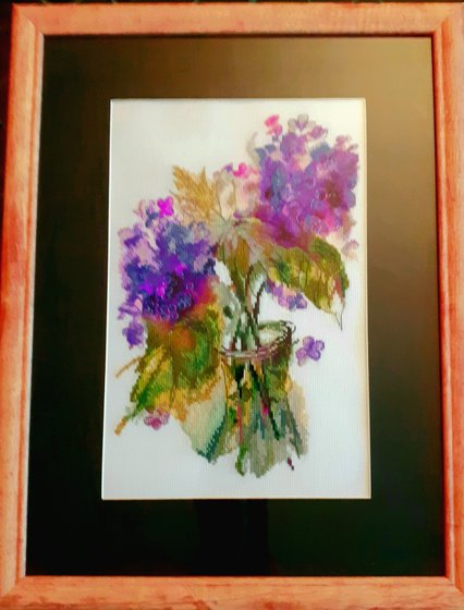 Работа «Гортензия. Почти акварель»