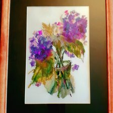 Работа «Гортензия. Почти акварель»