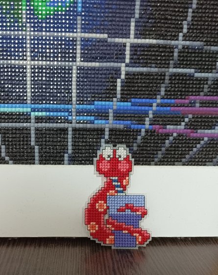 Работа «Магнитик Змейка»