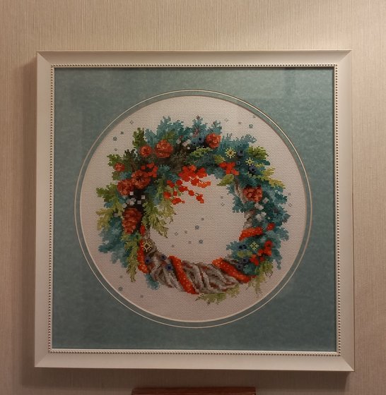 Работа «Веночек зимний»