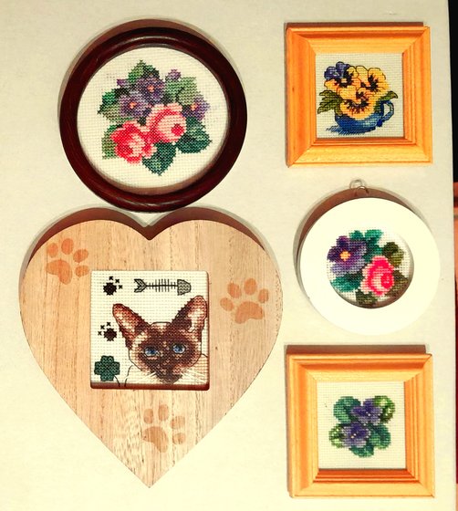 Работа «Из остатков мулине. Для души»