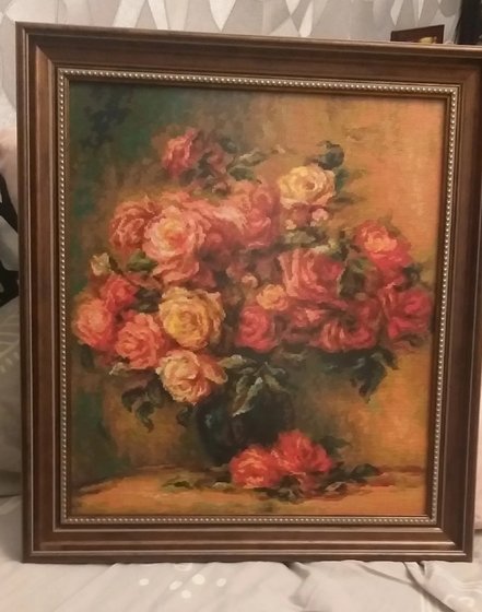 Работа «Розы Ренуара от Риолиз»