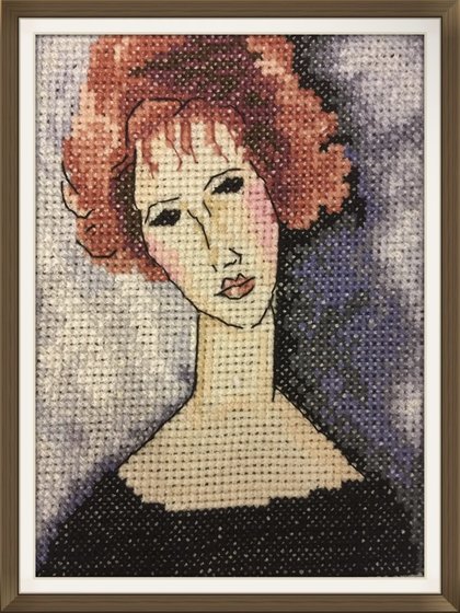 Работа «Девушка с рыжими волосами»