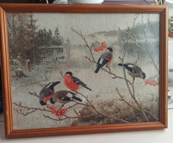 Работа «Снегири»