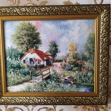 Работа «Деревенский пейзаж»