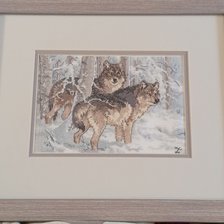 Работа «Winter wolves»