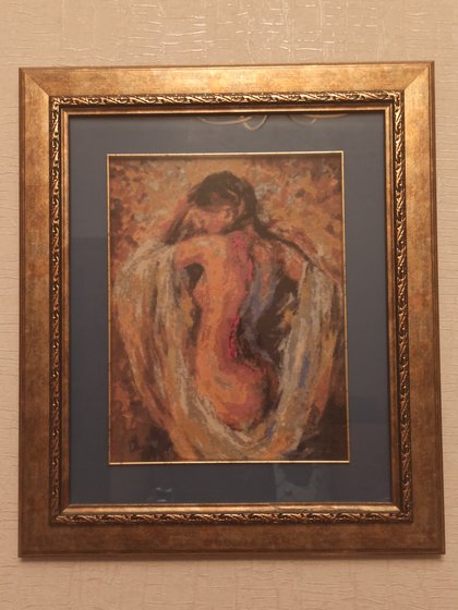 Работа «Девушка по мотивам картины Л. Афремова»