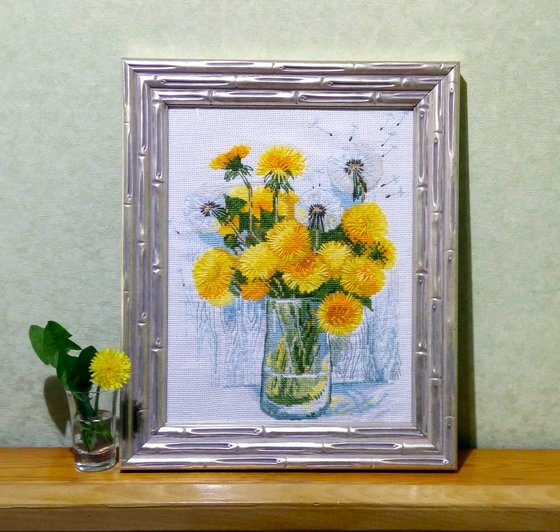 Работа «Солнечные одуванчики»